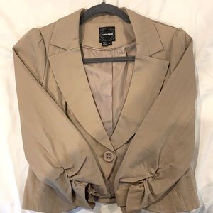 Cropped Tan Blazer